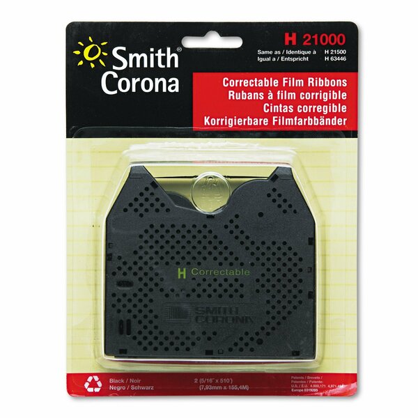 Smith Corona Typewriter Ribbon, Black, PK2 21000